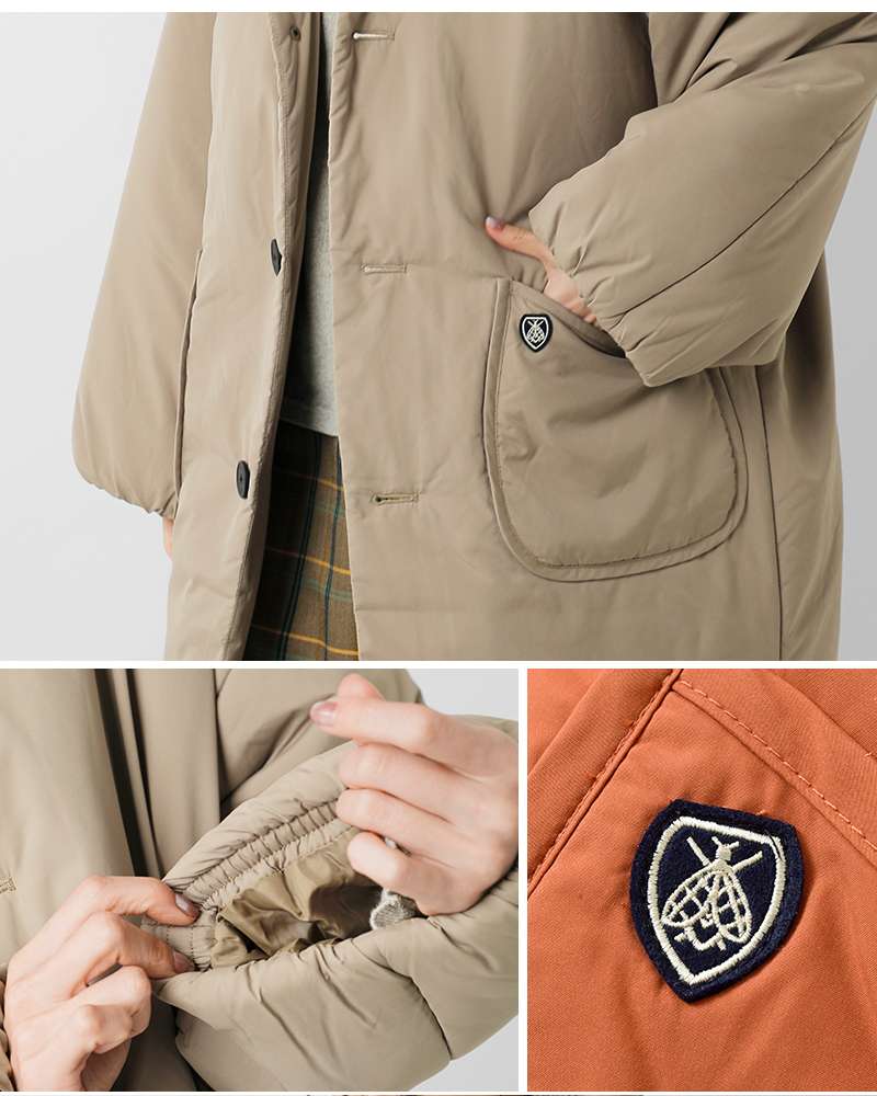 ORCIVAL(オーチバル・オーシバル)インサレーションスタンドカラーロングブルゾンor-a0734btt