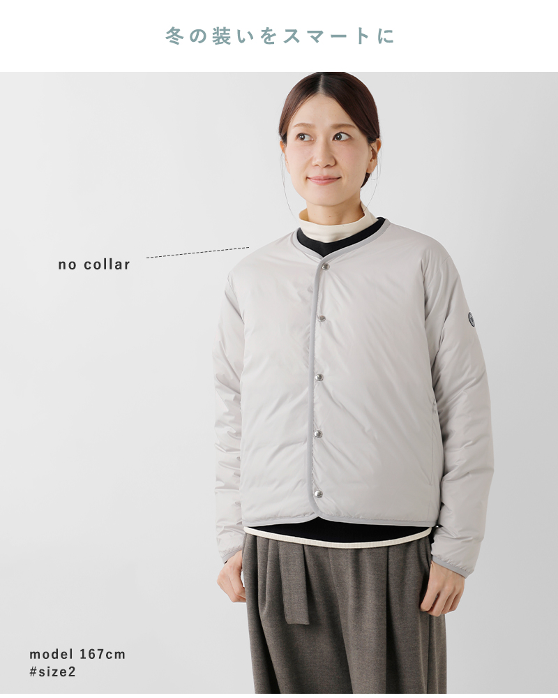 ORCIVAL(オーチバル・オーシバル)ライトダウンラウンドネックブルゾンor-a0735dpr