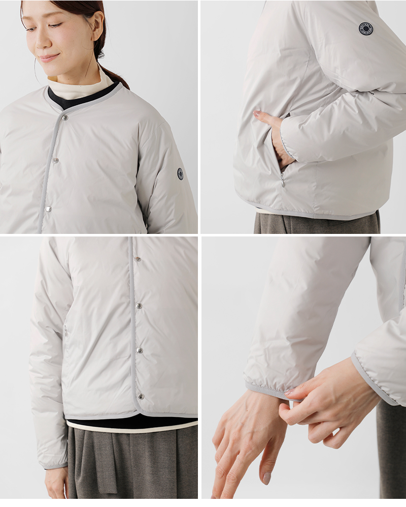 ORCIVAL(オーチバル・オーシバル)ライトダウンラウンドネックブルゾンor-a0735dpr