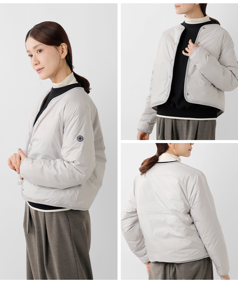 ORCIVAL(オーチバル・オーシバル)ライトダウンラウンドネックブルゾンor-a0735dpr