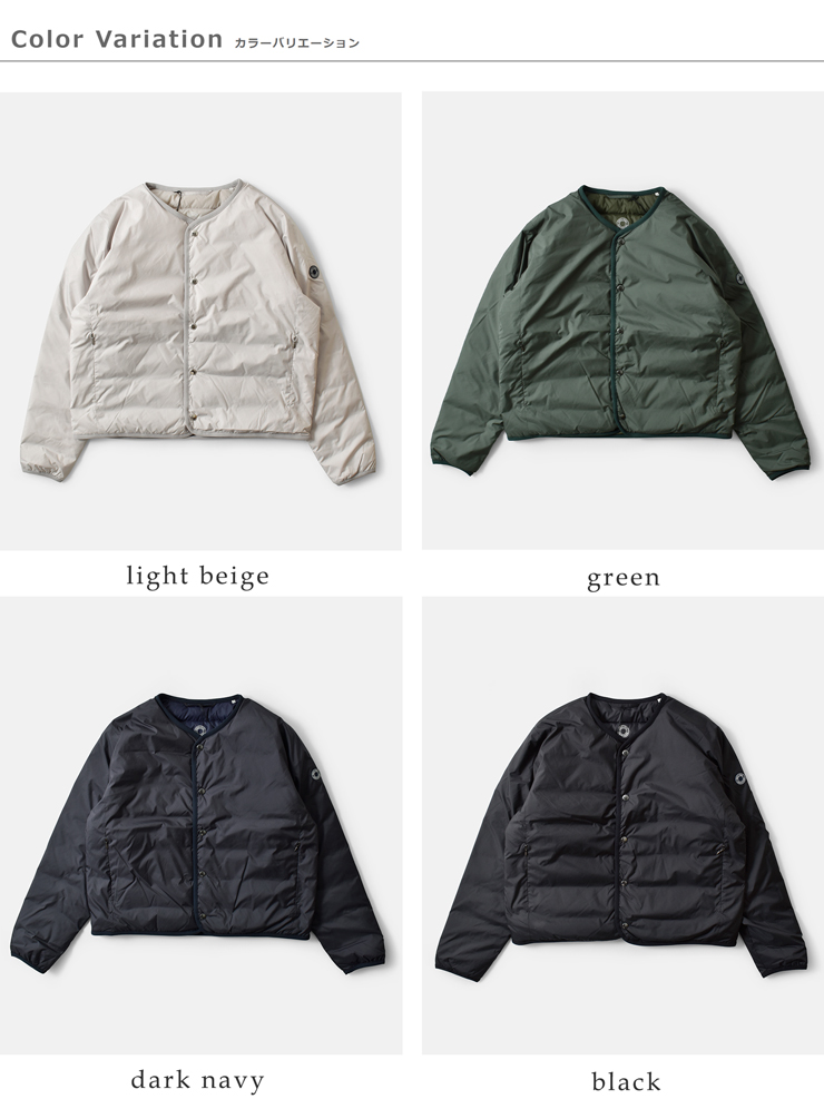 ORCIVAL(オーチバル・オーシバル)ライトダウンラウンドネックブルゾンor-a0735dpr