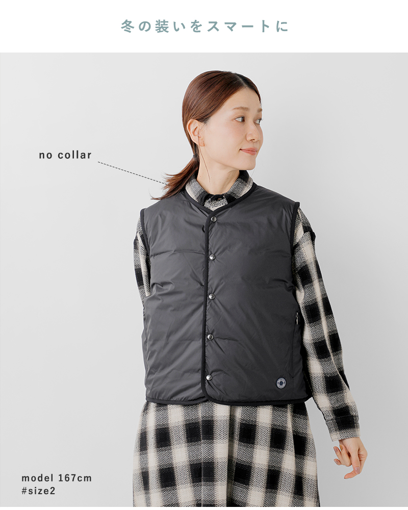 ORCIVAL(オーチバル・オーシバル)ライトダウンラウンドネックベストor-a0736dpr