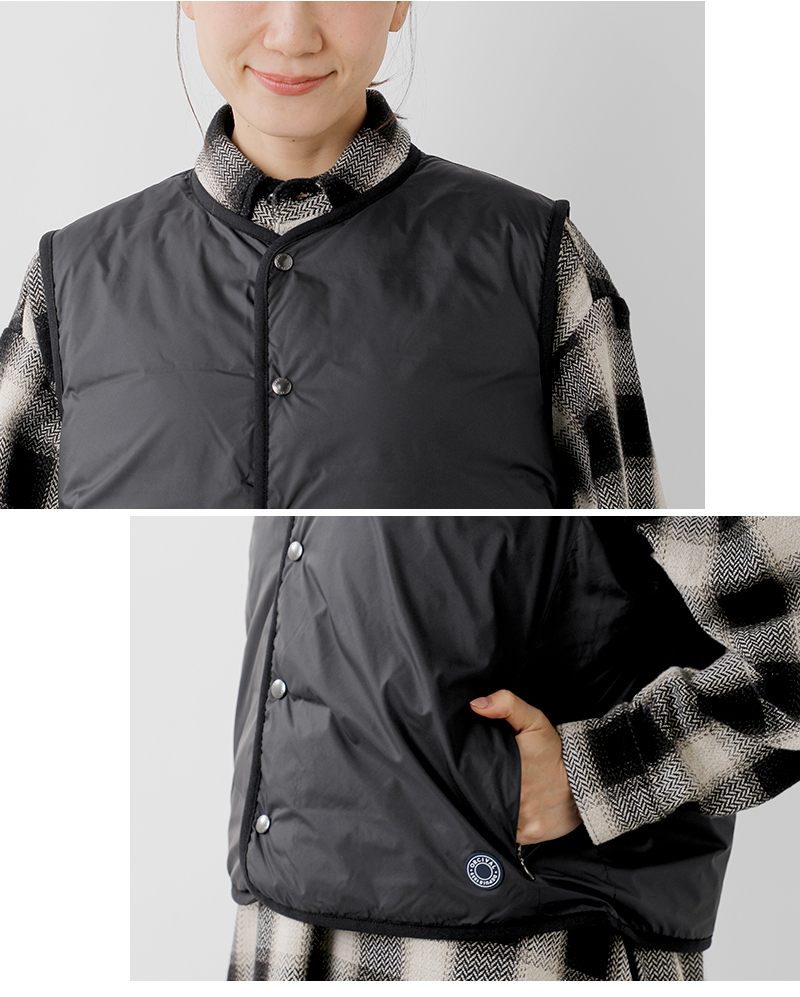 ORCIVAL(オーチバル・オーシバル)ライトダウンラウンドネックベストor-a0736dpr