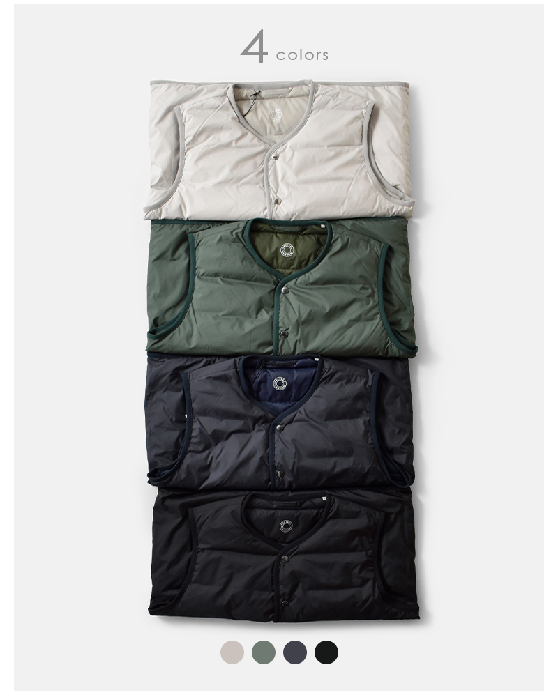 ORCIVAL(オーチバル・オーシバル)ライトダウンラウンドネックベストor-a0736dpr