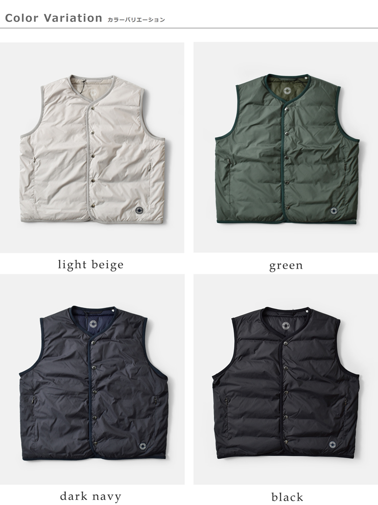 ORCIVAL(オーチバル・オーシバル)ライトダウンラウンドネックベストor-a0736dpr