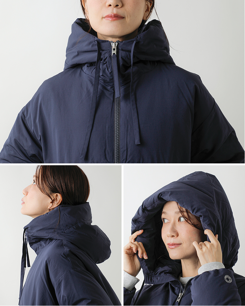 ORCIVAL(オーチバル・オーシバル)タフタフーデッドダウンジャケットor-a0739ple