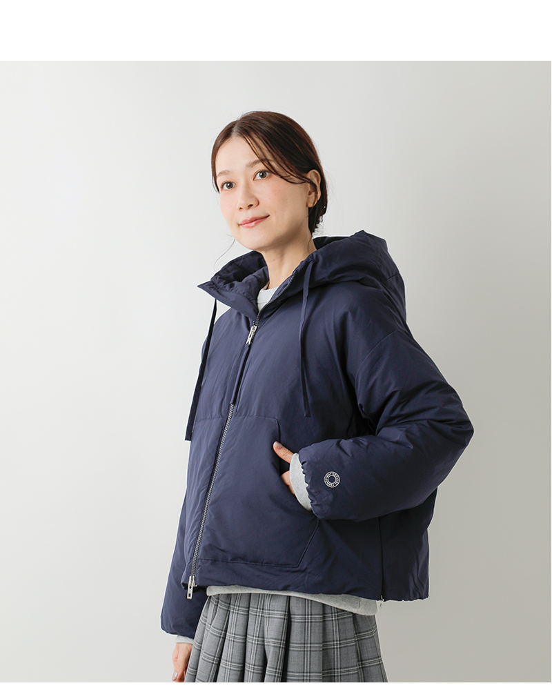 ORCIVAL(オーチバル・オーシバル)タフタフーデッドダウンジャケットor-a0739ple