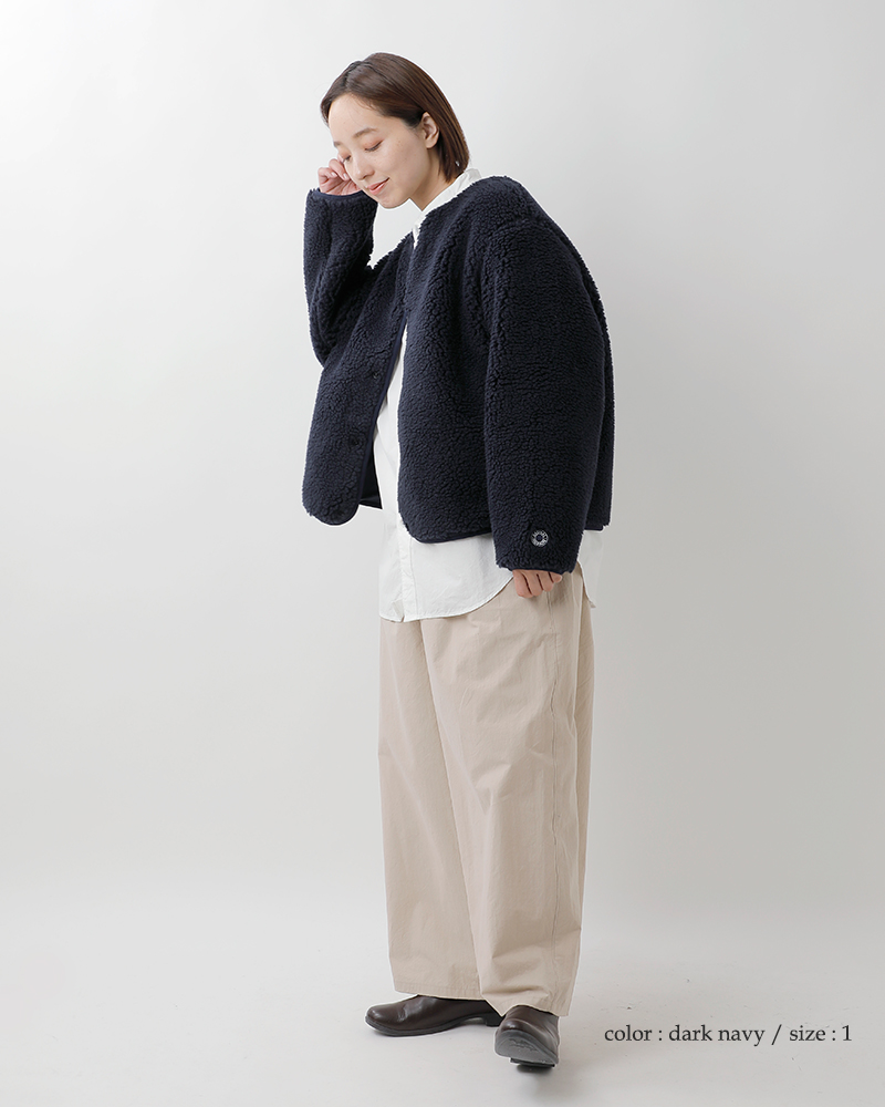 ORCIVAL(オーチバル・オーシバル)ボアフリースラウンドネックブルゾンor-a0741bff