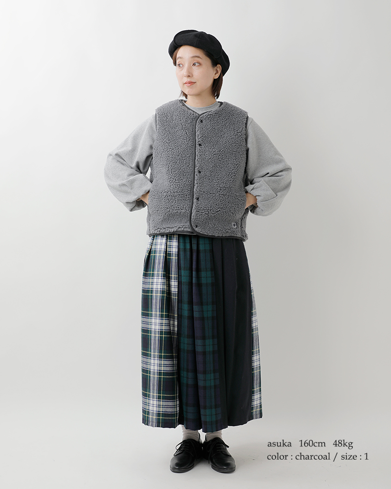 ORCIVAL(オーチバル・オーシバル)ボアフリースラウンドネックベストor-a0742bff