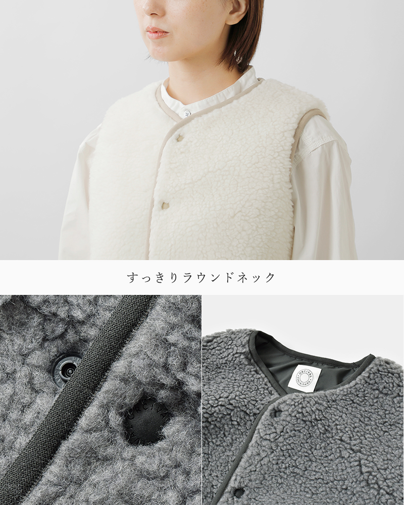 ORCIVAL(オーチバル・オーシバル)ボアフリースラウンドネックベストor-a0742bff