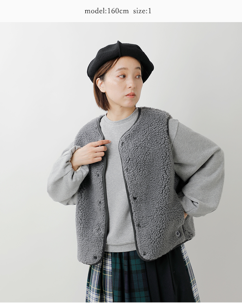 ORCIVAL(オーチバル・オーシバル)ボアフリースラウンドネックベストor-a0742bff