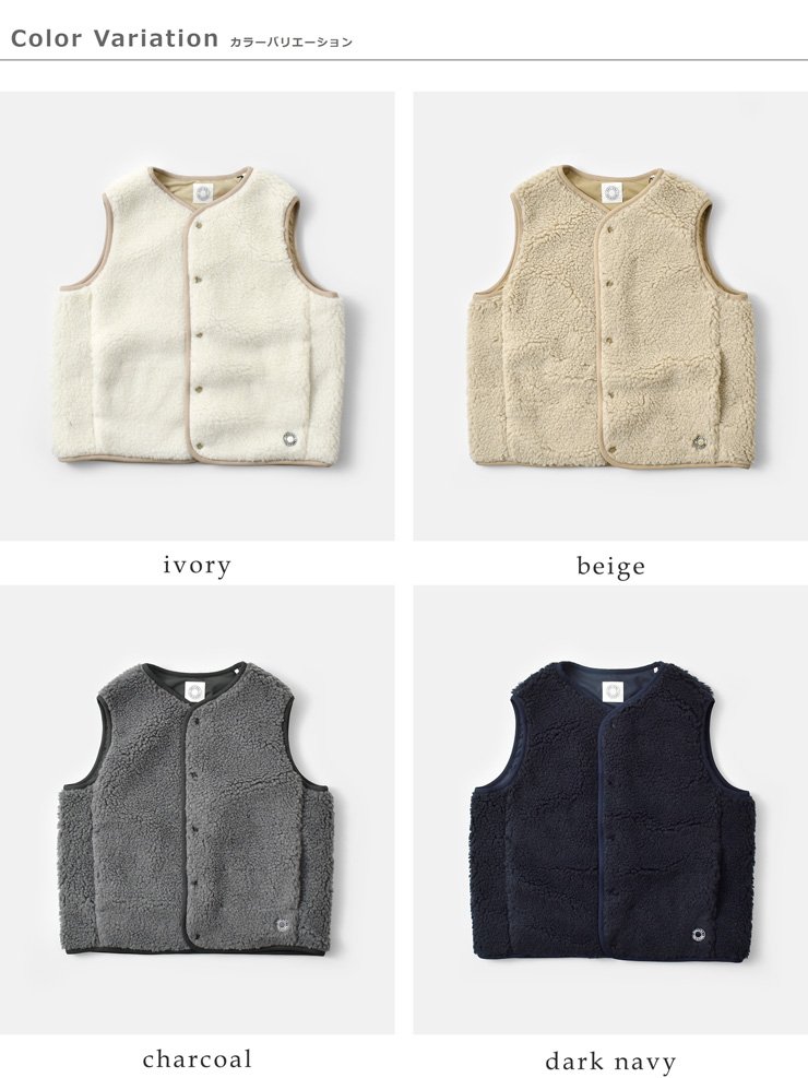 ORCIVAL(オーチバル・オーシバル)ボアフリースラウンドネックベストor-a0742bff