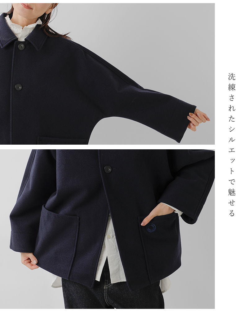 ORCIVAL(オーチバル・オーシバル)ブリティッシュツイードメルトンドルマンスリーブジャケットor-a0745bbt