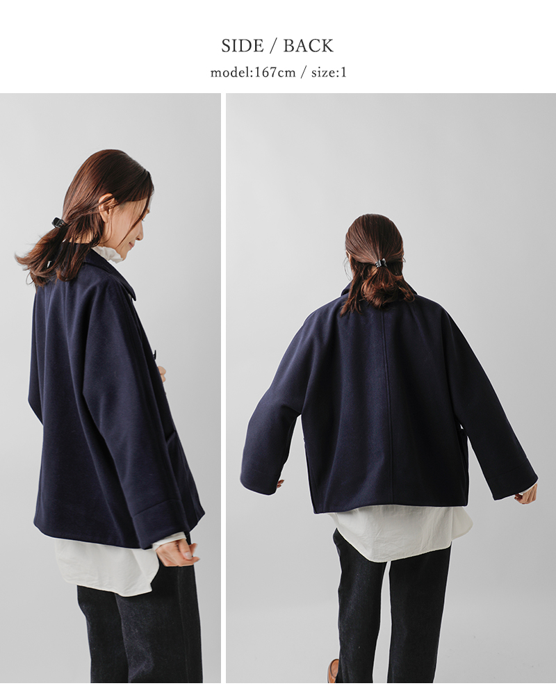 ORCIVAL(オーチバル・オーシバル)ブリティッシュツイードメルトンドルマンスリーブジャケットor-a0745bbt