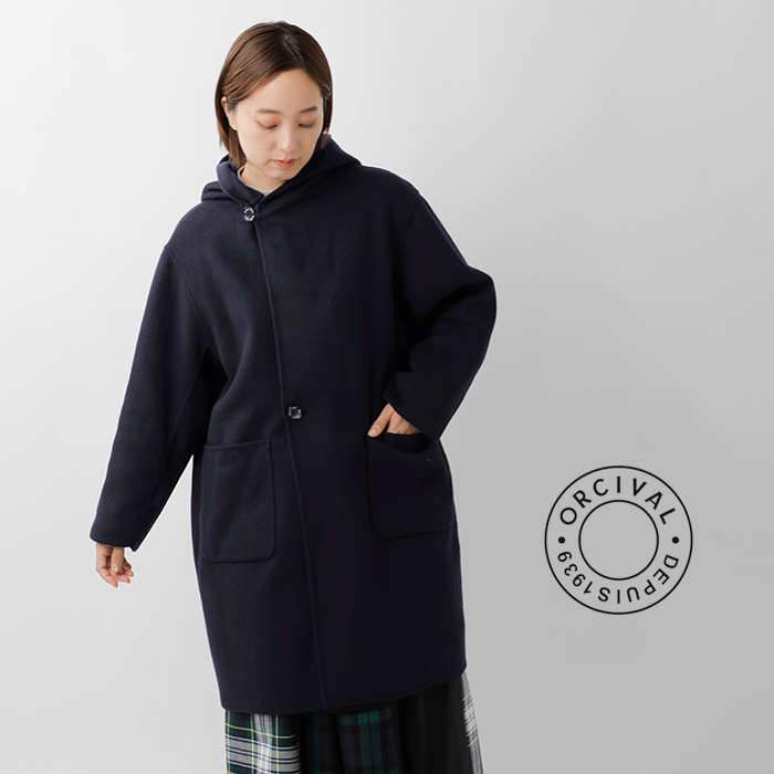 ORCIVAL(オーチバル・オーシバル)リバーウールビーバーフードコートor-a0748rev