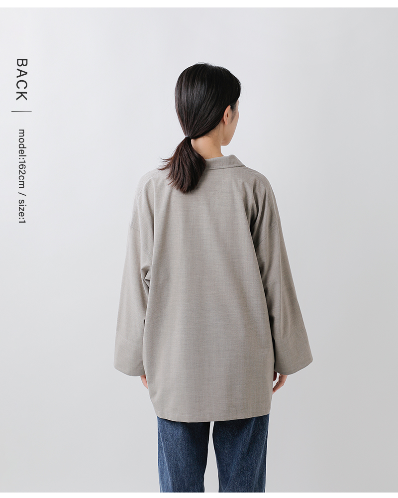 ORCIVAL(オーチバル・オーシバル)ストレッチブロードスキッパーロングシャツor-b0419twr