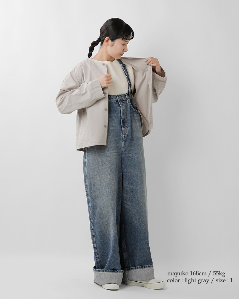 ORCIVAL(オーチバル・オーシバル)ツイルダンプカラーレスシャツor-b0421oom