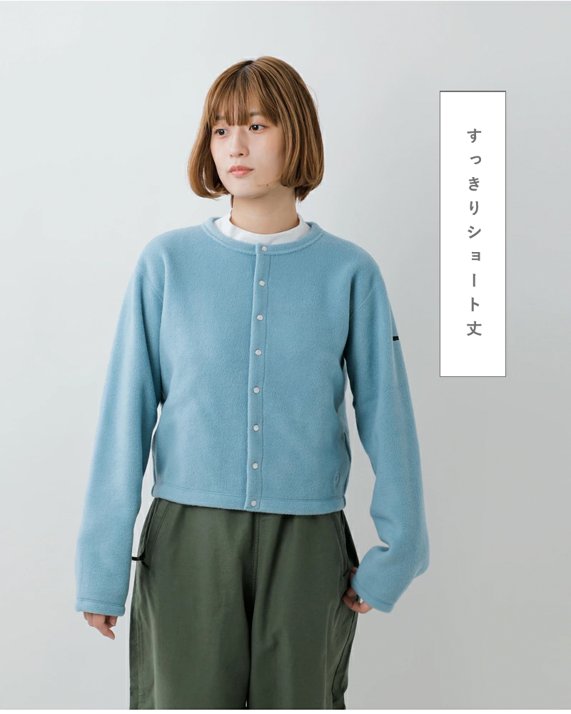 お値下げしました。美品オーシバル◆ 裏フリースクルーネックカーディガン ORCIVAL(オーシバル) 裏フリース クルーネックカーディガン(OR