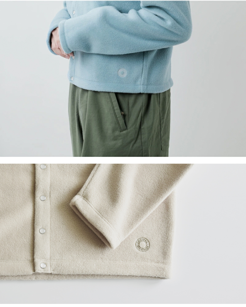 ORCIVAL(オーチバル・オーシバル)フリースクルーネックカーディガンor-c0378efc