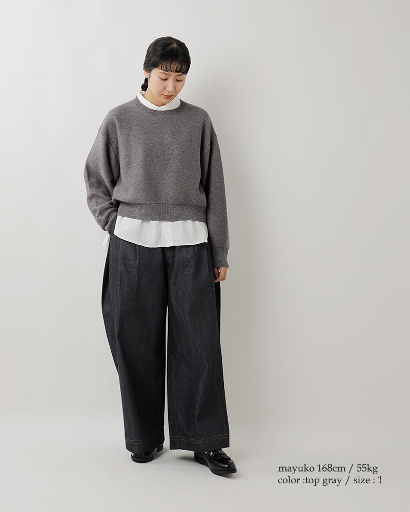 ORCIVAL(オーチバル・オーシバル)フレンチテリーラウンドネックニットプルオーバーor-d0119mon