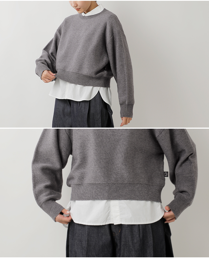 ORCIVAL(オーチバル・オーシバル)フレンチテリーラウンドネックニットプルオーバーor-d0119mon