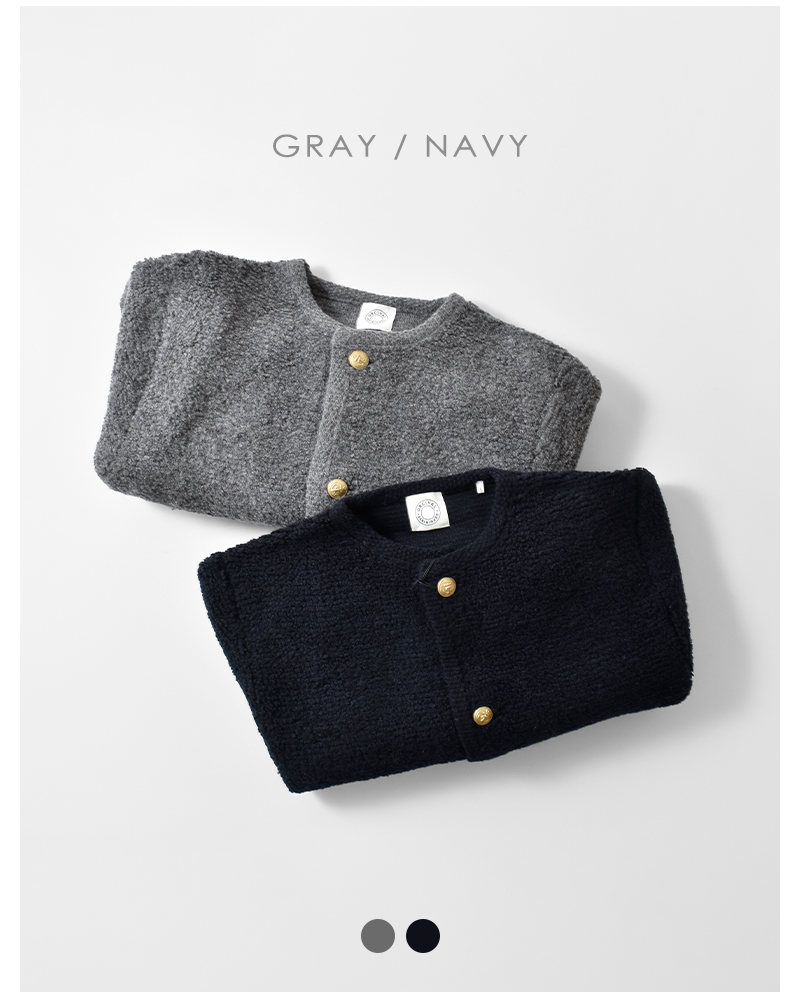 ORCIVAL(オーチバル・オーシバル)ウールニットブークレカーディガンor-d0127kbt