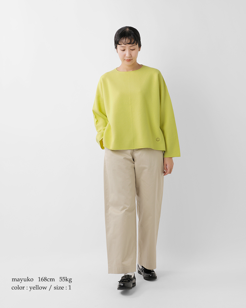 ORCIVAL(オーチバル・オーシバル)ボイルドウールジャージーニットプルオーバーor-d0128kkw