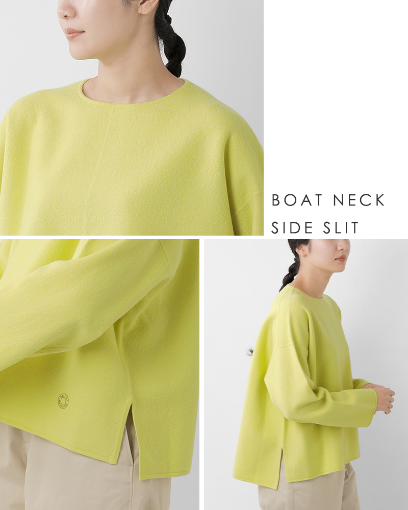 ORCIVAL(オーチバル・オーシバル)ボイルドウールジャージーニットプルオーバーor-d0128kkw