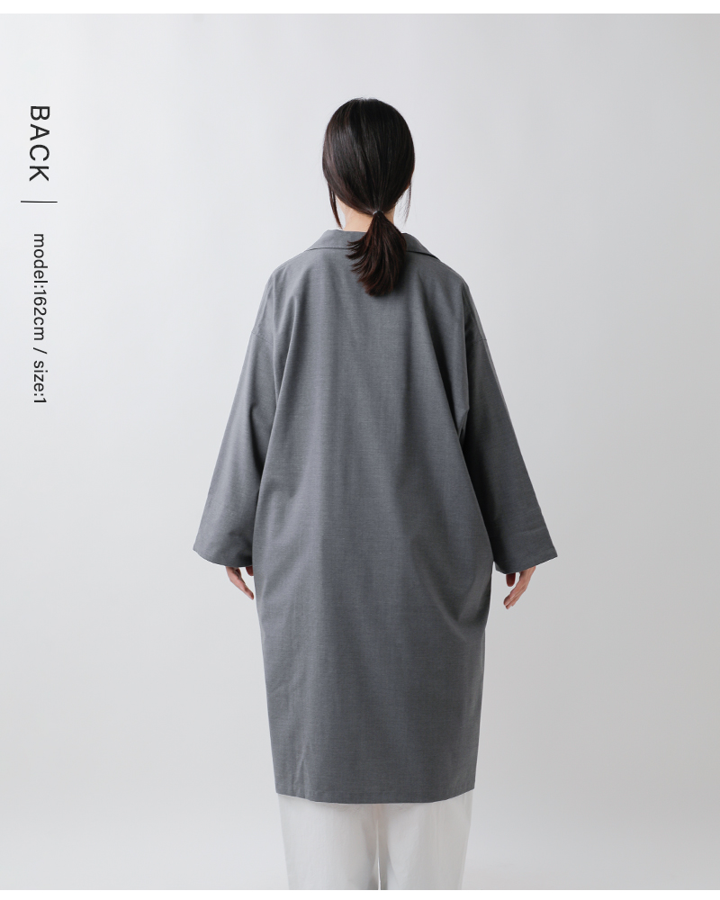 ORCIVAL(オーチバル・オーシバル)ストレッチブロードスキッパーシャツワンピースor-g0113twr