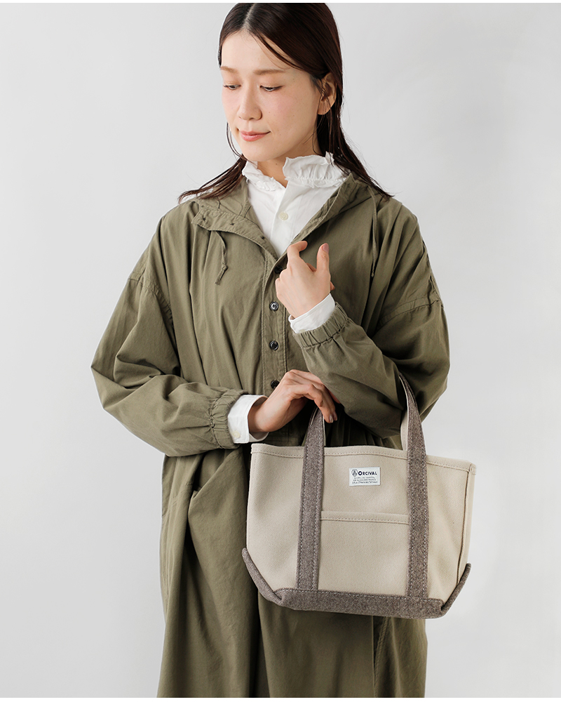 ORCIVAL(オーチバル・オーシバル)ヘビーメルトントートバッグスモールor-h0241hml-25aw