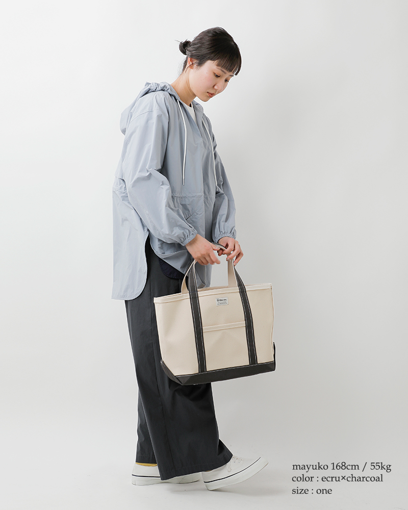 ORCIVAL(オーチバル・オーシバル)ヘビーキャンバス配色トートバッグミディアムor-h0284kwc-bi-25aw