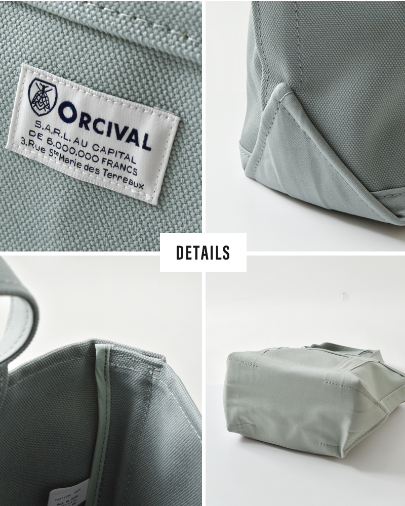 ORCIVALヘビーキャンバス トートバッグ スモール or-h0285kwc-25aw