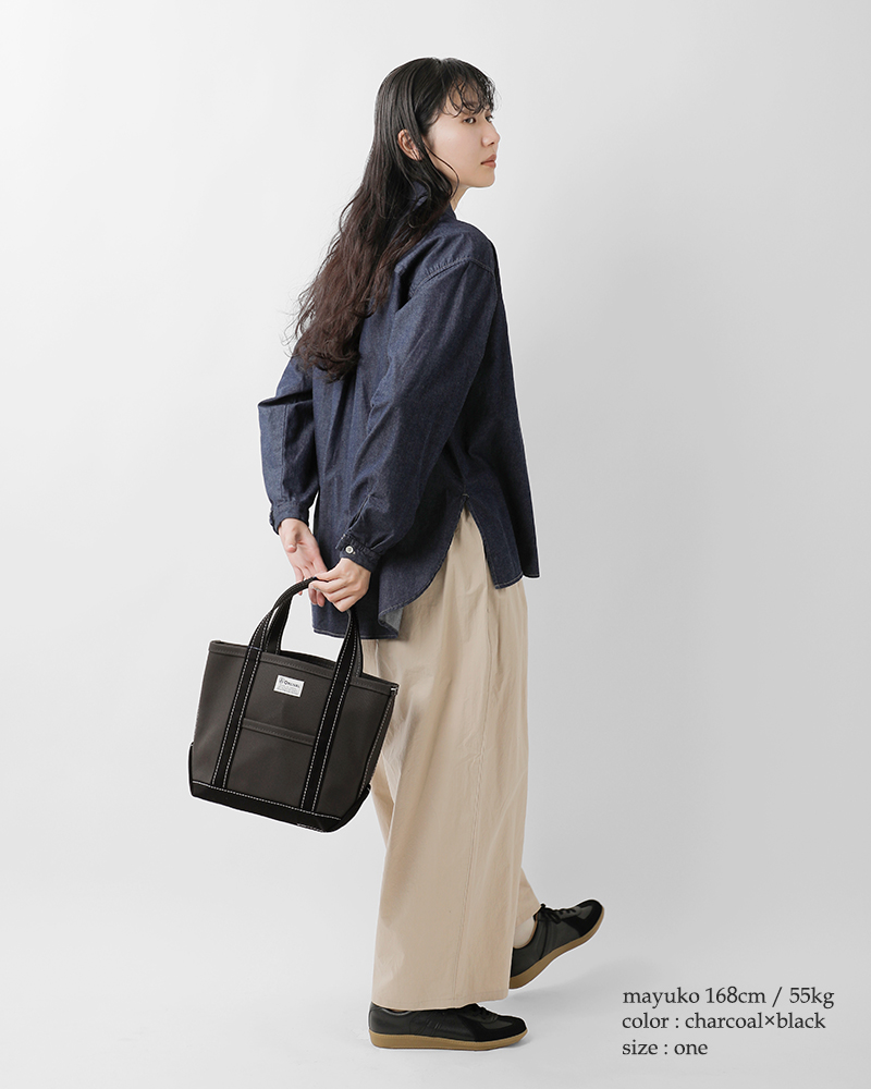 ORCIVAL(オーチバル・オーシバル)ヘビーキャンバス配色トートバッグスモールor-h0285kwc-bi-25aw