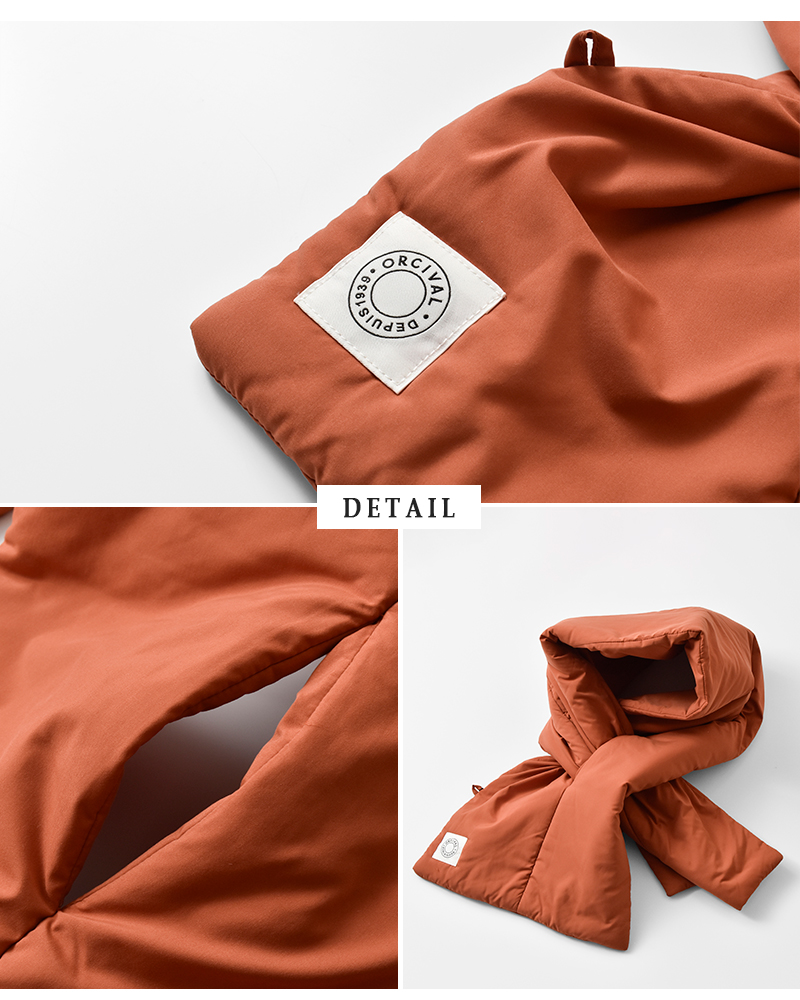 ORCIVAL(オーチバル・オーシバル)インサレーションパデッドスカーフor-h0326btt