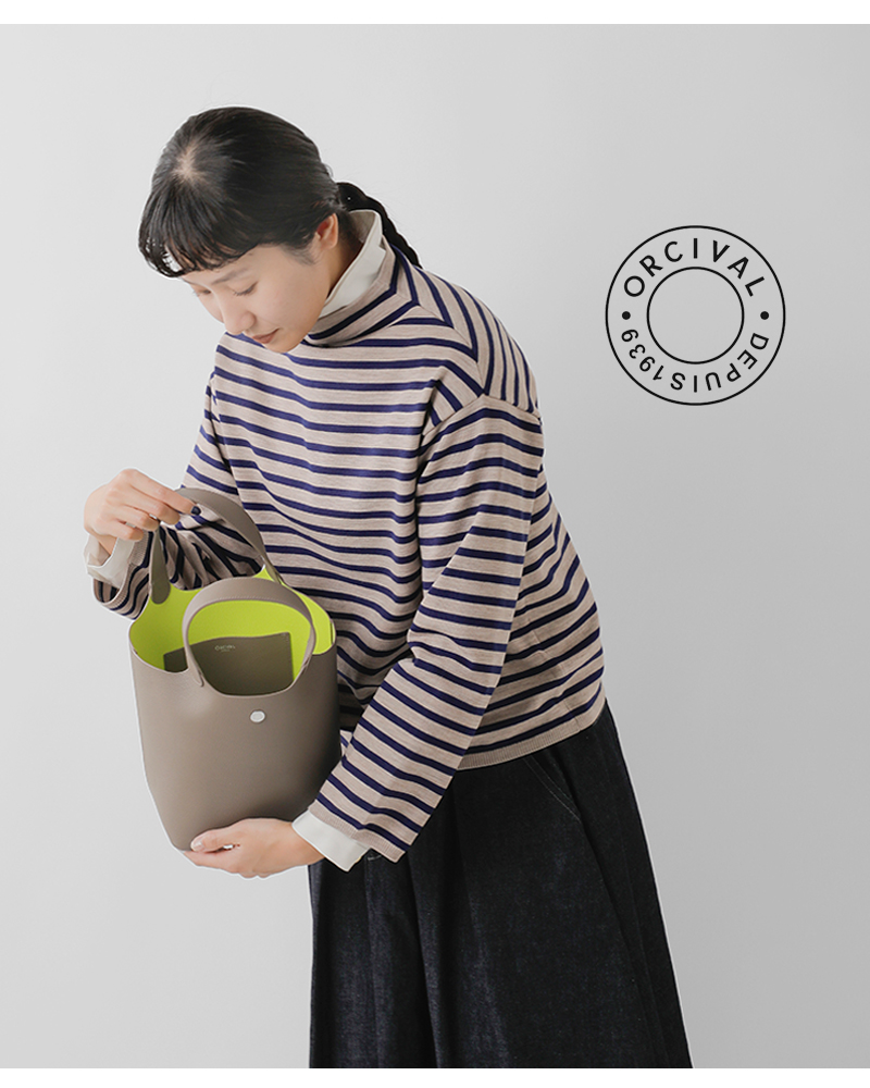 ORCIVAL(オーチバル・オーシバル)ダブルフェイスレザーハンドバッグor-h0370dft