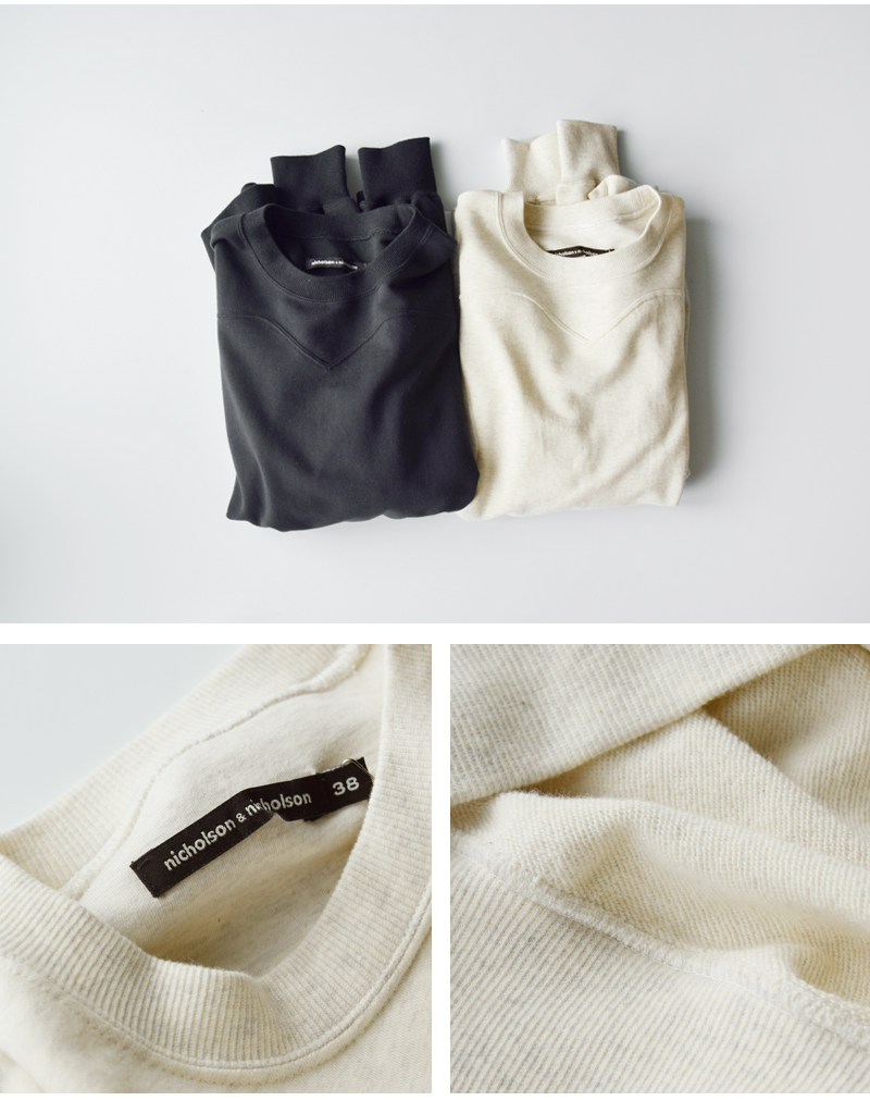 nicholson&nicholson(ニコルソンアンドニコルソン)コットンクルーネックスウェットシャツotto