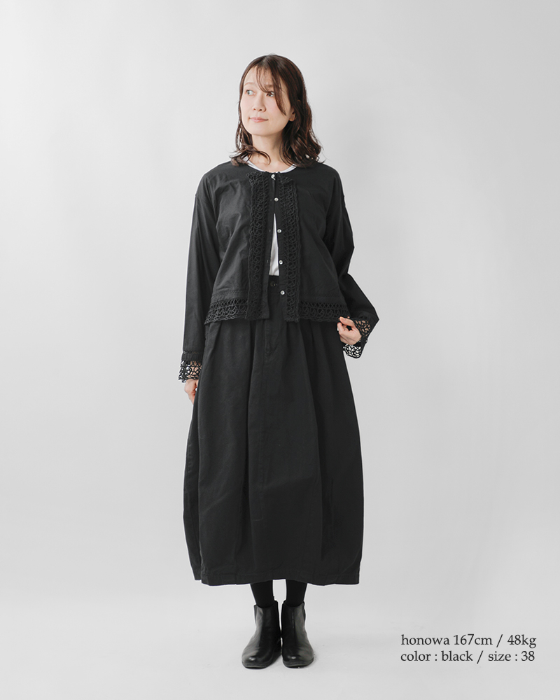 NOUVELLES DU PARADIS(ヌーベル ドゥ パラディ)コットンキャンブリックレースジャケットpb25316