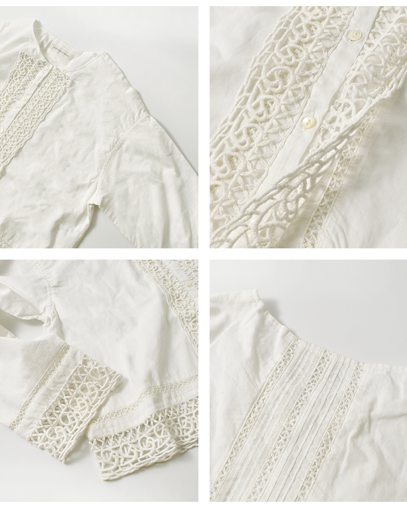 NOUVELLES DU PARADIS(ヌーベル ドゥ パラディ)コットンキャンブリックレースジャケットpb25316