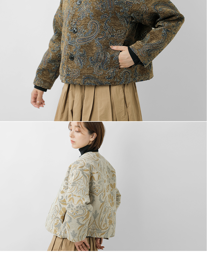 NOUVELLES DU PARADIS(ヌーベル ドゥ パラディ)ゴブランシェニールジャケットpb25327