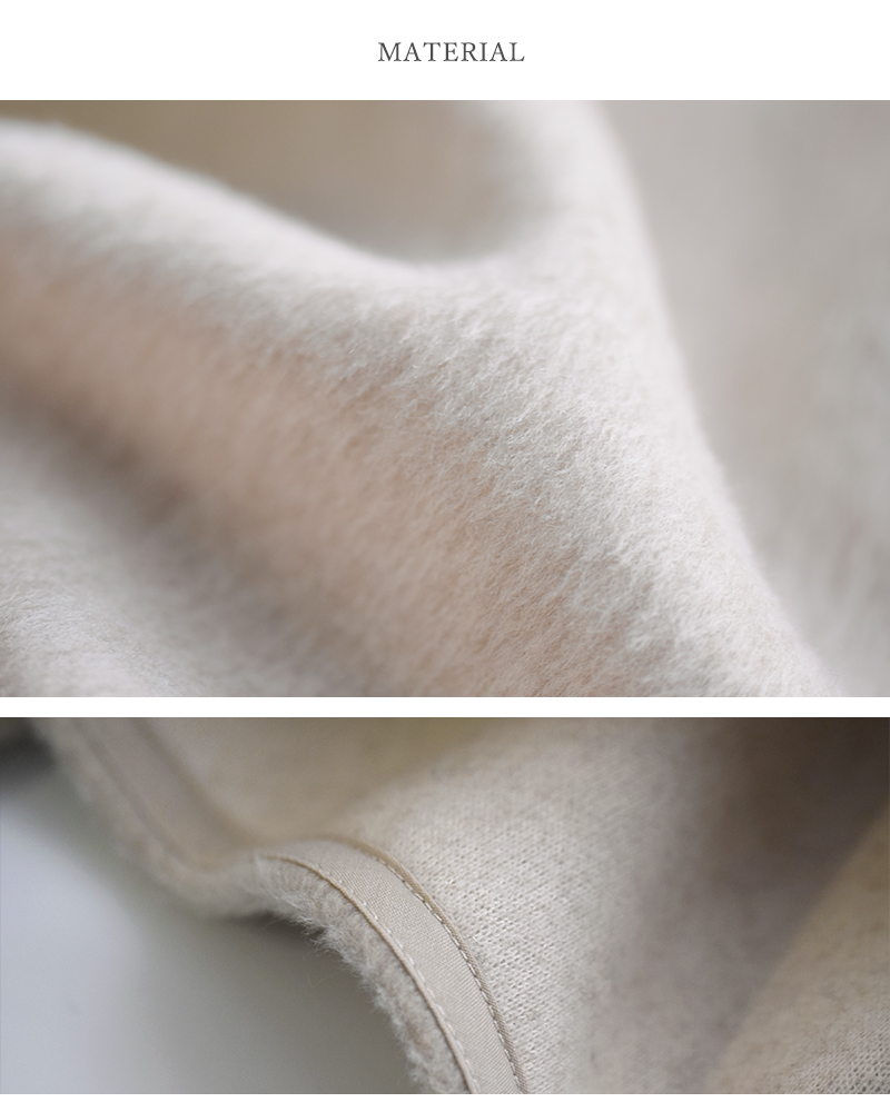 NOUVELLES DU PARADIS(ヌーベル ドゥ パラディ)ブランケットフリースノーカラージャケットpb25409