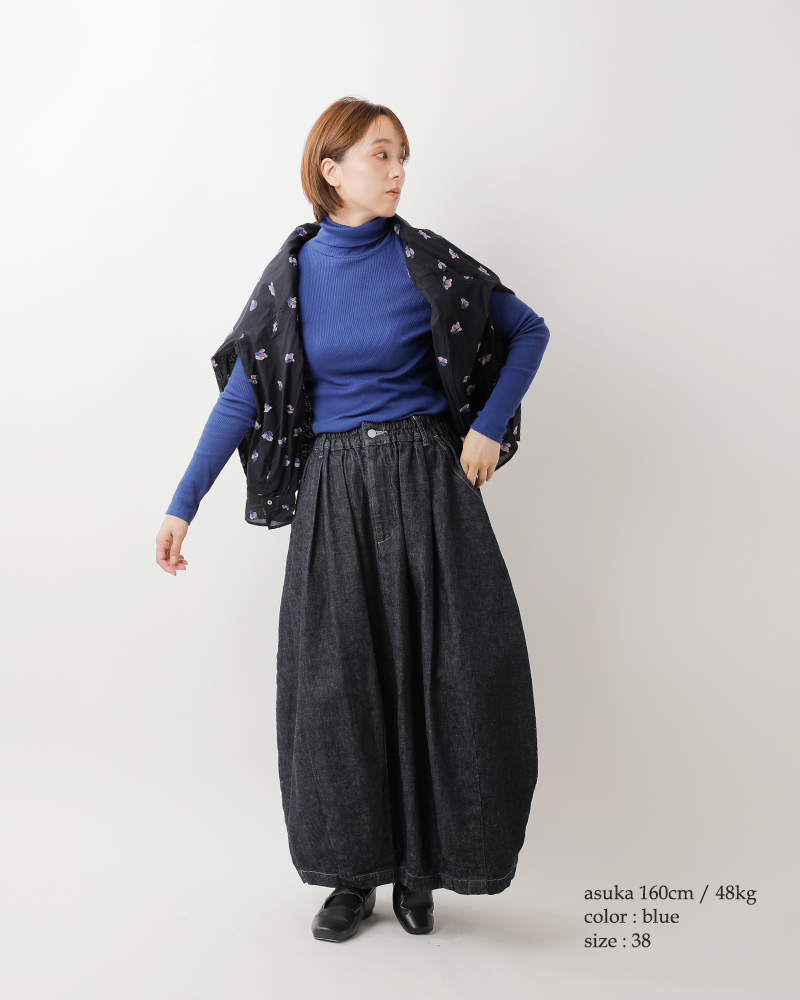 NOUVELLES DU PARADIS(ヌーベル ドゥ パラディ)コットンテレコタートルネックプルオーバーpc15419a