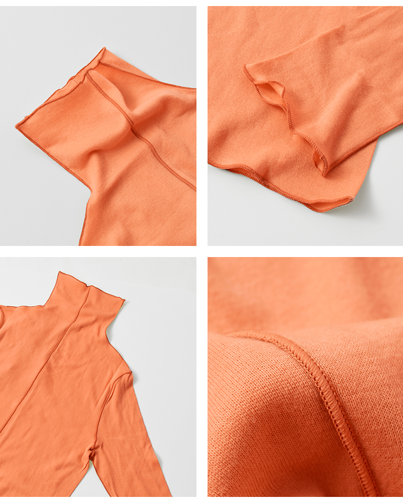 NOUVELLES DU PARADIS(ヌーベル ドゥ パラディ)ソフトフライスコットンメローハイネックプルオーバーpc21322