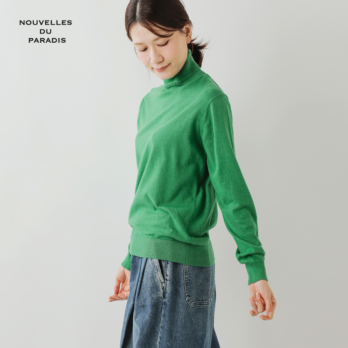 NOUVELLES DU PARADIS(ヌーベル ドゥ パラディ)ムーコットンタートルネックプルオーバーpk23301