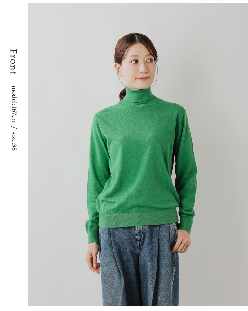 NOUVELLES DU PARADIS(ヌーベル ドゥ パラディ)ムーコットンタートルネックプルオーバーpk23301