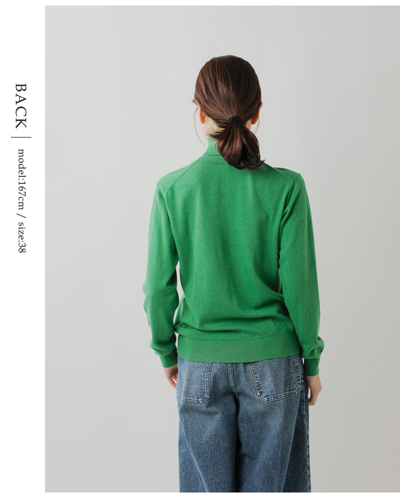 NOUVELLES DU PARADIS(ヌーベル ドゥ パラディ)ムーコットンタートルネックプルオーバーpk23301