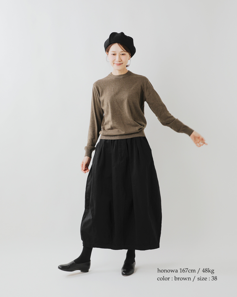 NOUVELLES DU PARADIS(ヌーベル ドゥ パラディ)ムーコットンクルーネックプルオーバーpk23302