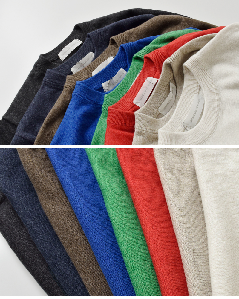 NOUVELLES DU PARADIS(ヌーベル ドゥ パラディ)ムーコットンクルーネックプルオーバーpk23302