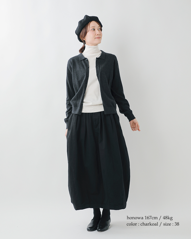 NOUVELLES DU PARADIS(ヌーベル ドゥ パラディ)ムーコットンポロカーディガンpk25301