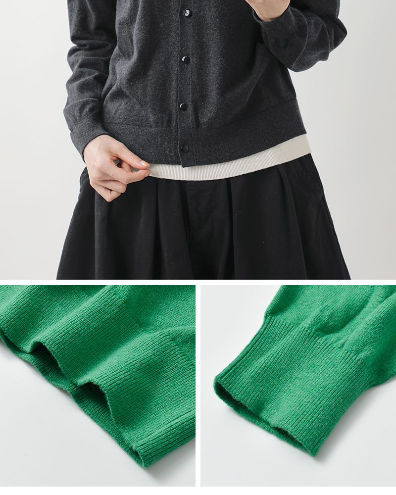 NOUVELLES DU PARADIS(ヌーベル ドゥ パラディ)ムーコットンポロカーディガンpk25301