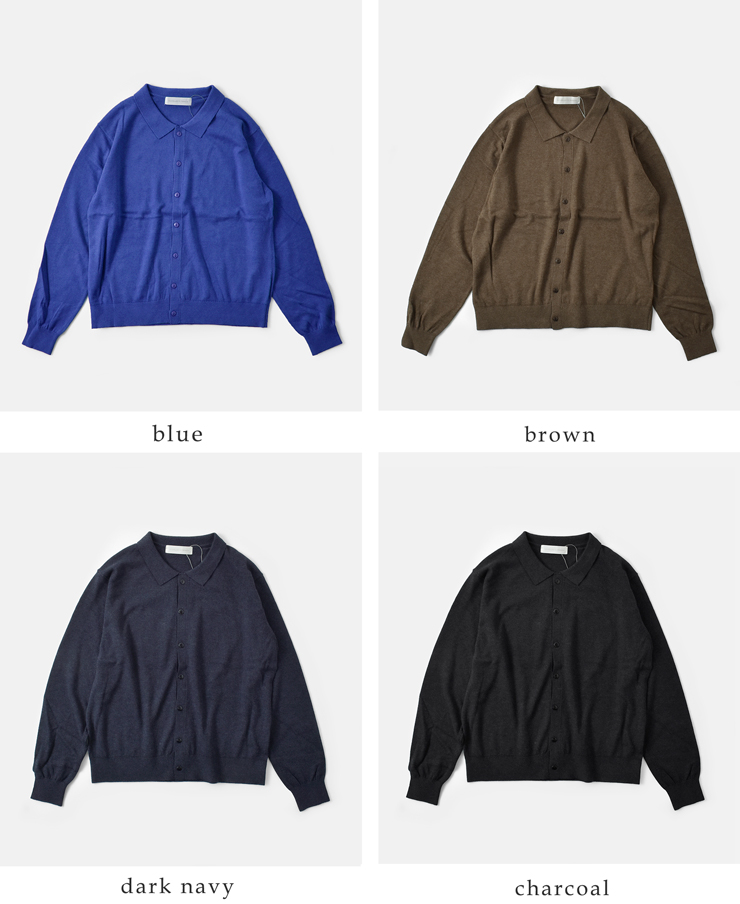 NOUVELLES DU PARADIS(ヌーベル ドゥ パラディ)ムーコットンポロカーディガンpk25301